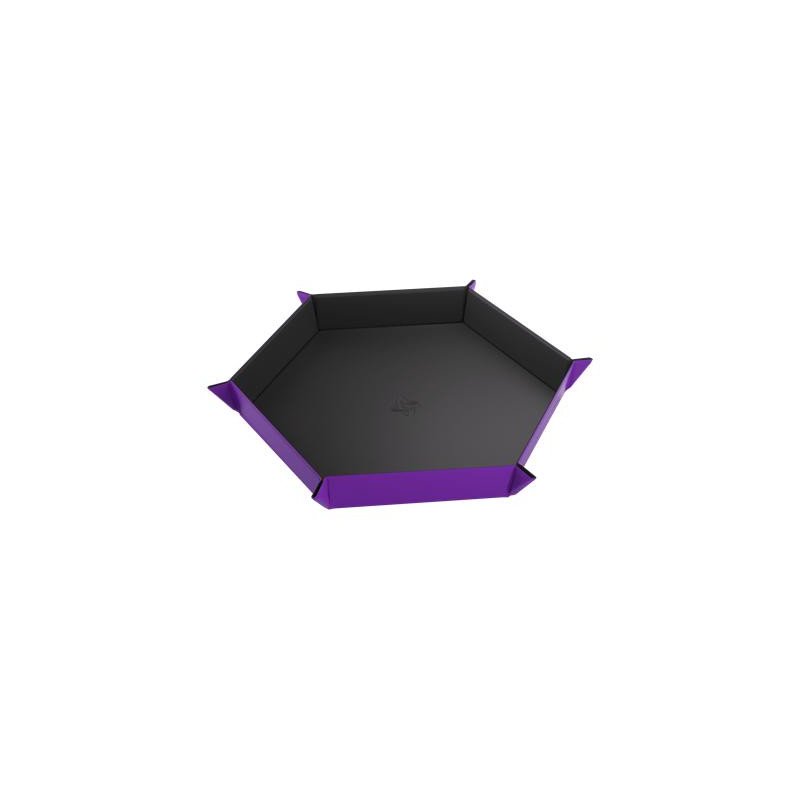 Magnetic Dice Tray Hexagonal Black/Purple