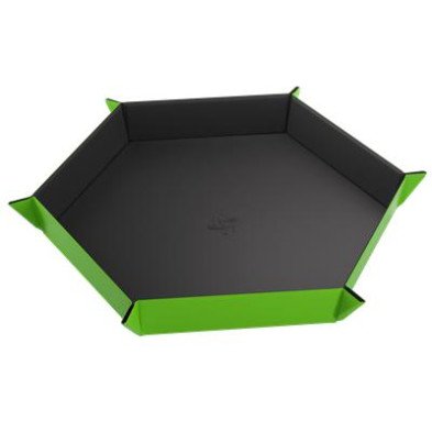 Magnetic Dice Tray Hexagonal Black/green
