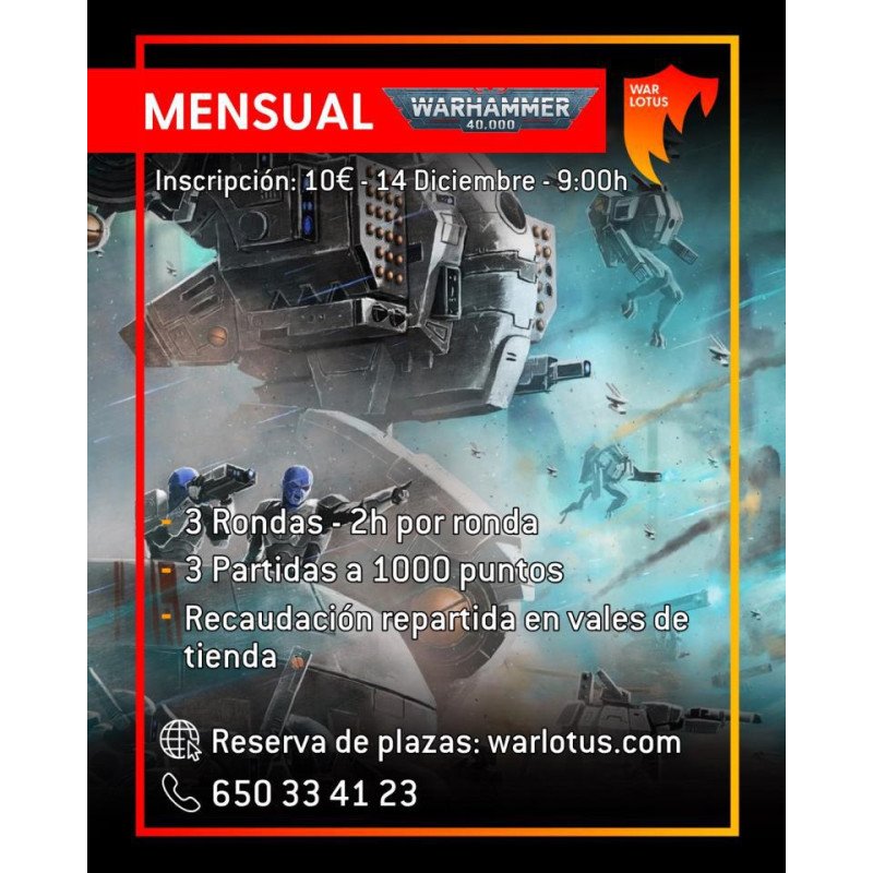 [40K] Torneo 1000 puntos - 14 diciembre 2025