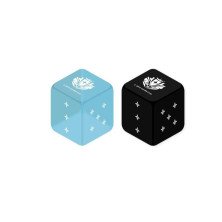 Hololive Dados azul y negro