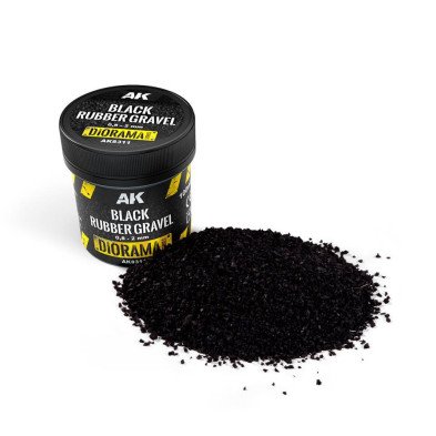 Black rubber gravel