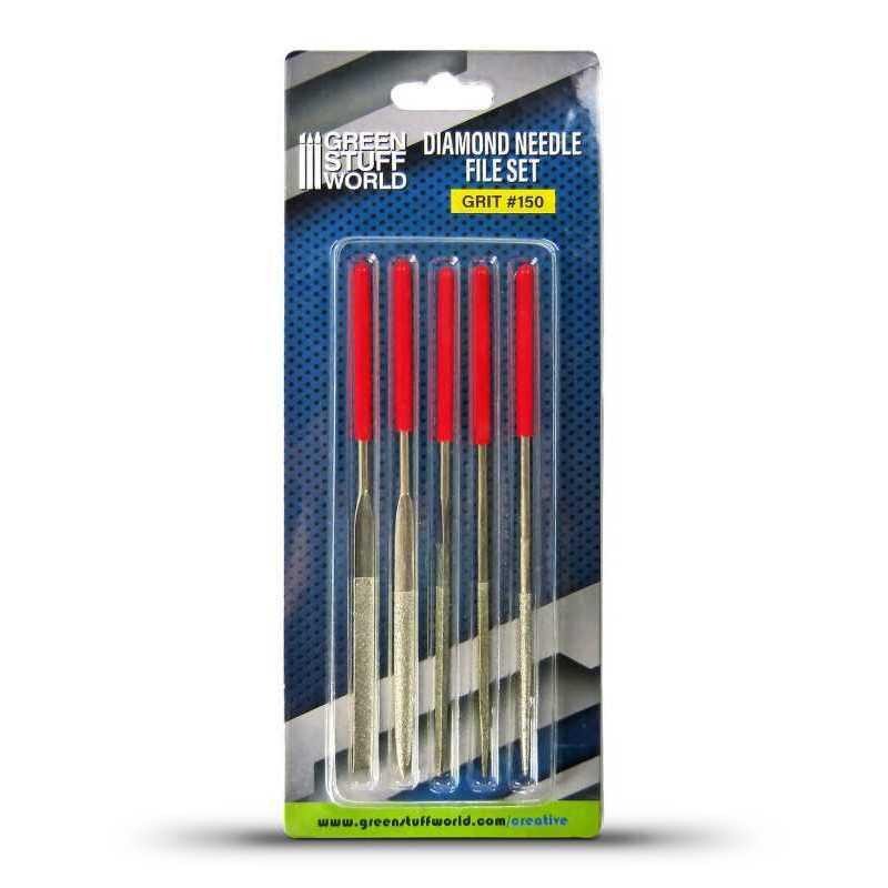 Limas aguja diamante x5