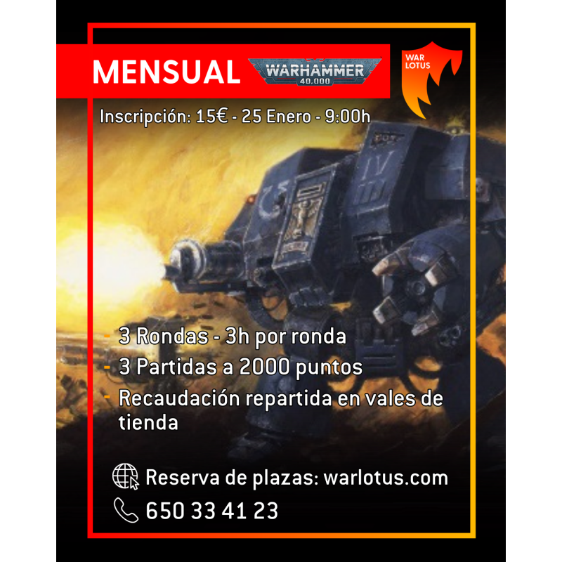 [40K] Torneo 2000 puntos - 25 enero 2026