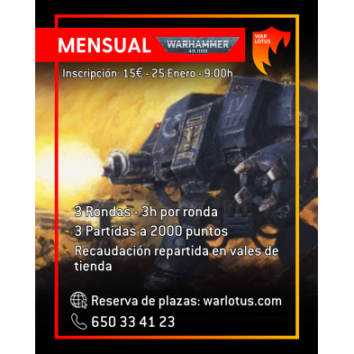 [40K] Torneo 2000 puntos - 25 enero 2026