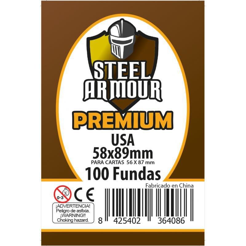 Steel armour - 100 fundas premium 58x89mm