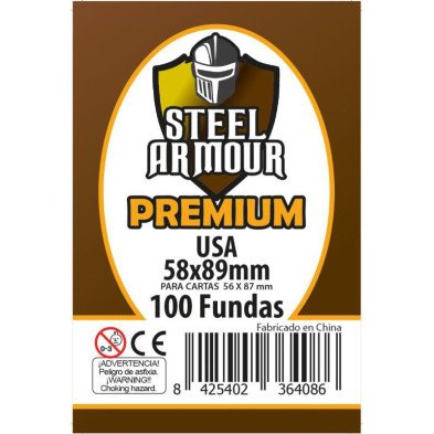 Steel armour - 100 fundas premium 58x89mm