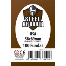 Steel armour - 100 fundas 66x91mm