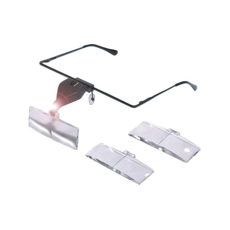 Gafas Lupa con Led y Varios Aumentos