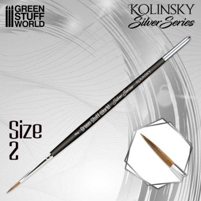 Pincel Kolinsky - 2 - SILVER SERIES