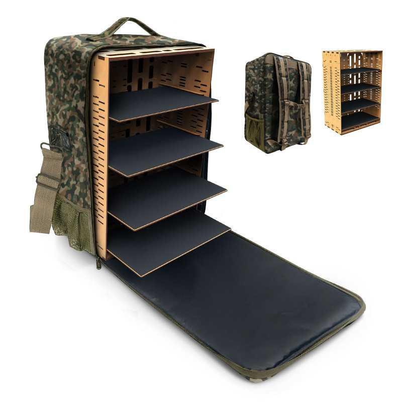 Mochila Transporte Miniaturas - Edición Camuflaje