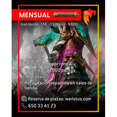 [AoS] Torneo 2000 puntos - 15 marzo 2026