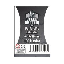 Steel armour - 100 fundas Perfect fit 64 5x89mm