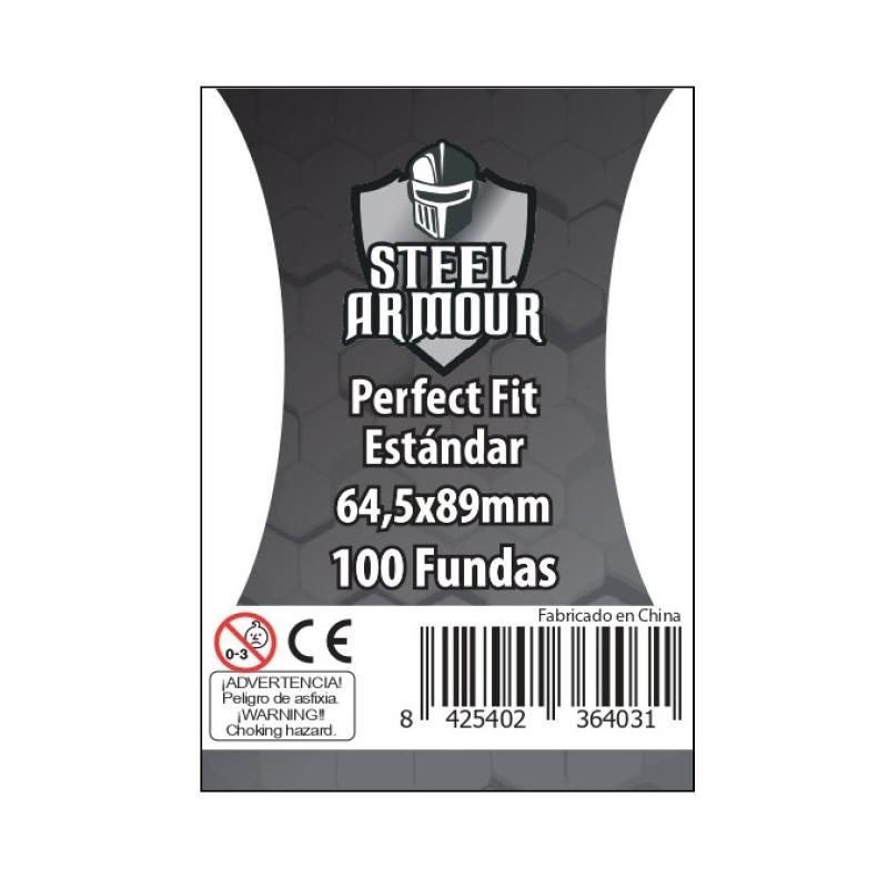 Steel armour - 100 fundas Perfect fit 64 5x89mm