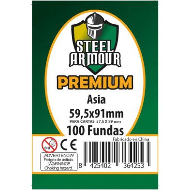 Steel Armour -100 fundas tamaño Asia Premium