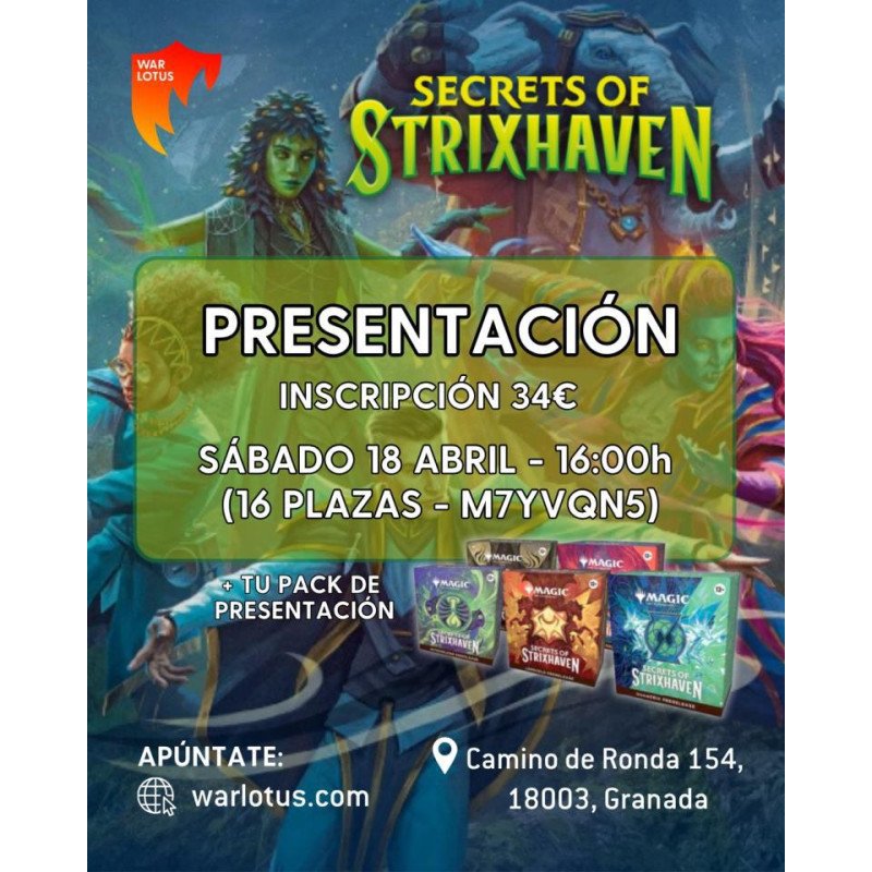 [MTG] Presentación - Strixhaven SABADO 16 00