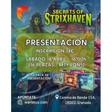 [MTG] Presentación - Strixhaven SABADO 16 00