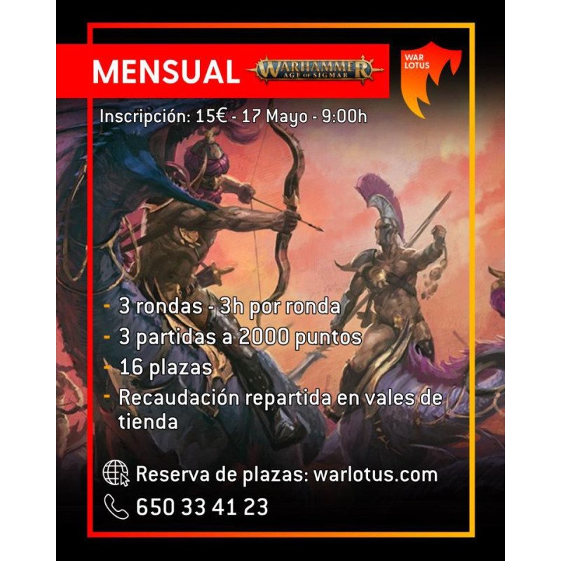[AoS] Torneo 2000 puntos - 17 mayo 2026