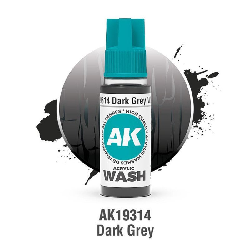 Acrylic Washes - Dark Grey