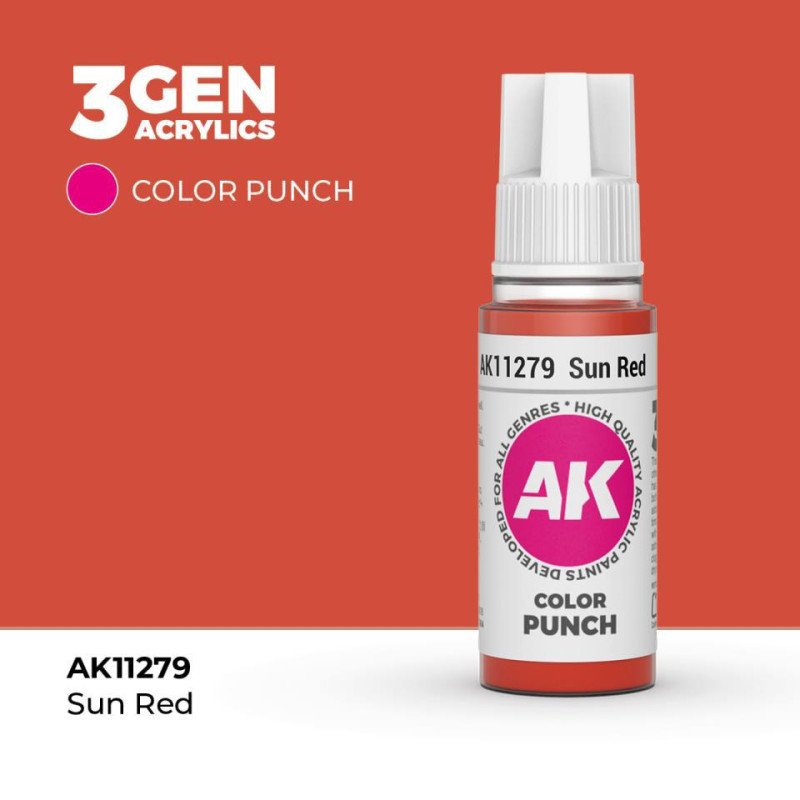 AK Color Punch - Sun Red