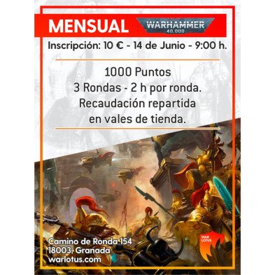 [40K] Torneo 40k - 14 Junio 2026