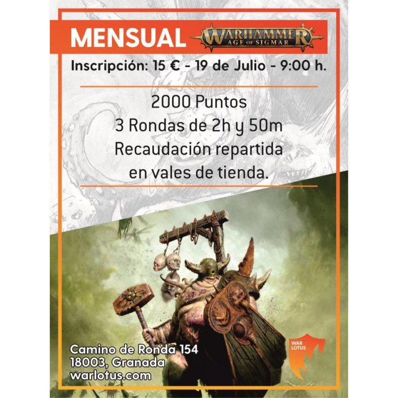 [AoS] Torneo 2000 puntos - 19 Julio 2026