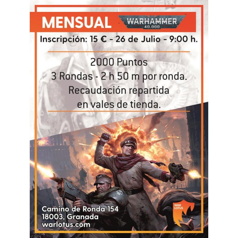 [40k] 2000 puntos - 26 Julio 2026