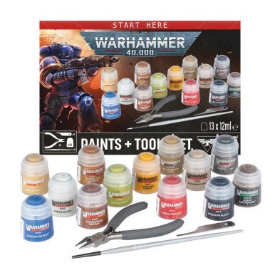 Warhammer 40K - Kit de Pintura y Herramientas