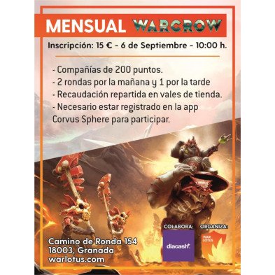 [WRW] Mensual Warcrow - 6 de Septiembre 2026