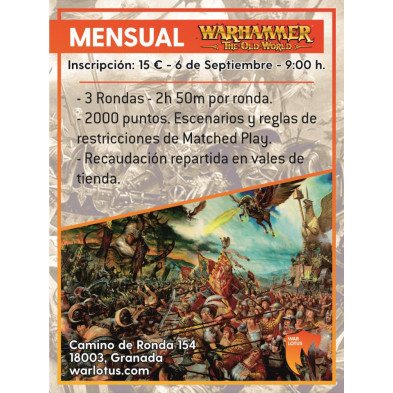 [TOW] Mensual Old World -  6 de Septiembre 2026
