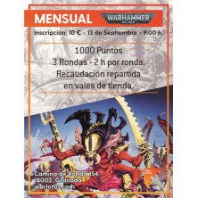 [40K] Torneo 1000 puntos - 13 septiembre 2026