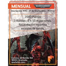 [40K] Torneo 2000 puntos - 27 Septiembre 2026