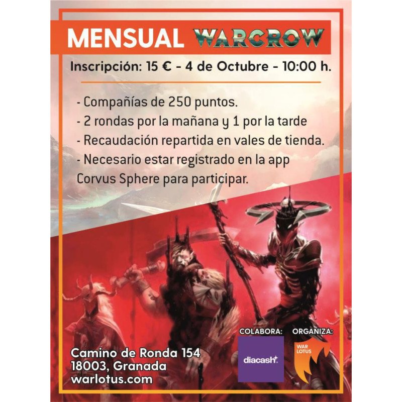 [WRW] Mensual Warcrow - 4 de octubre 2026