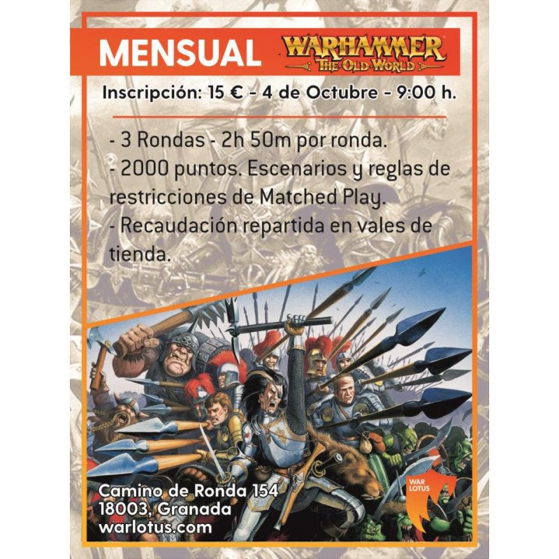 [TOW] Mensual Old World - 4 de octubre