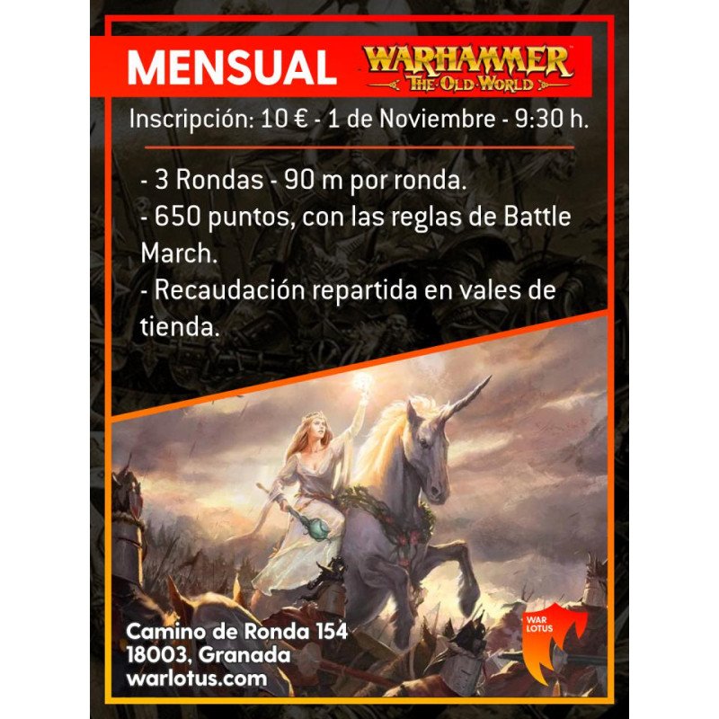 [TOW] Mensual Old World - 1 de Noviembre 2026