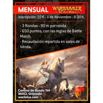 [TOW] Mensual Old World - 1 de Noviembre 2026