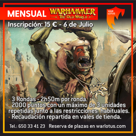 Torneo The Old World - 6 Julio 2025
