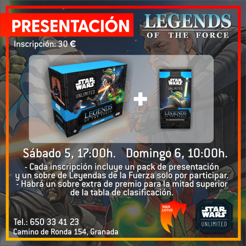[TCG] Presentación - Leyendas de la Fuerza - 5/7