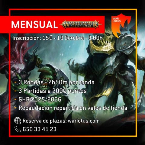 [AOS] Torneo Mensual - 19 Octubre 2025